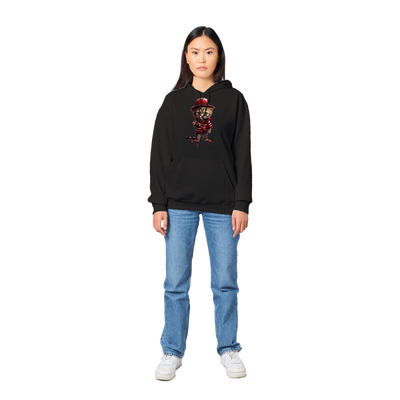 Sudadera con capucha unisex estampado de gato "Michi Krueger" Gelato