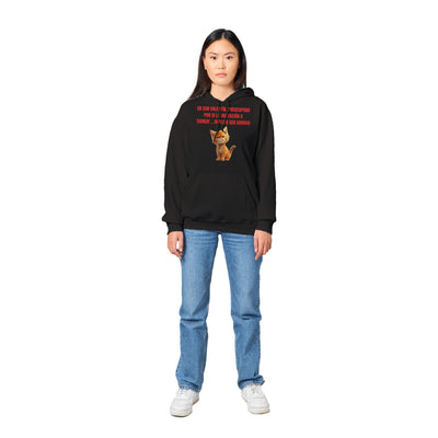 Sudadera con Capucha Unisex Estampado de Gato "San Miaulentín" Michilandia | La tienda online de los fans de gatos