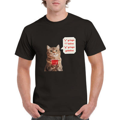 Camiseta Unisex Estampado de Gato 