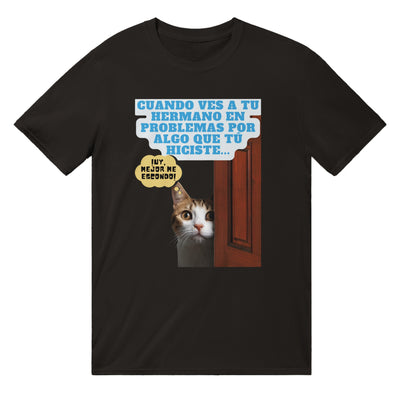 Camiseta unisex estampado de gato "Michi Culpable" Michilandia | La tienda online de los amantes de gatos