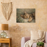 Panel de madera impresión de gato "Siesta Impresionista" Michilandia | La tienda online de los fans de gatos