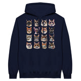 Sudadera con Capucha Unisex Estampado de Gato "Cool Cats" Michilandia | La tienda online de los fans de gatos