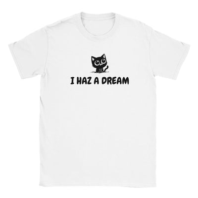 Camiseta Junior Unisex Estampado de Gato "Sueños de Miau" Michilandia | La tienda online de los fans de gatos