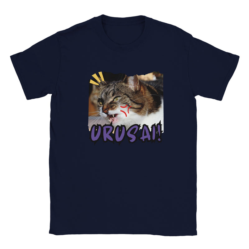 Camiseta Junior Unisex Estampado de Gato "Urusai!" Michilandia | La tienda online de los amantes de gatos