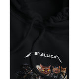 Sudadera con Capucha Unisex Estampado de Gato "Metallicat" Michilandia