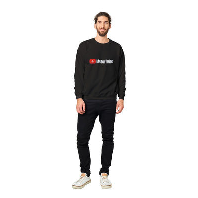 Sudadera Unisex Estampado de Gato "MeowTube" Michilandia | La tienda online de los fans de gatos