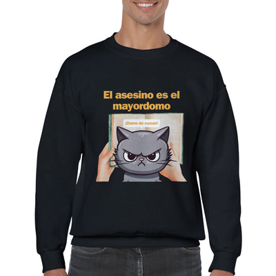 Sudadera Unisex Estampado de Gato 