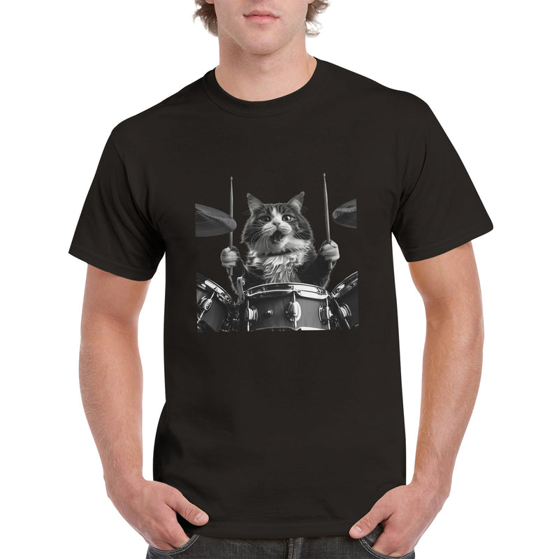 Camiseta Unisex Estampado de Gato 