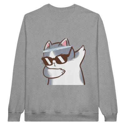 Sudadera Unisex Estampado de Gato "Miau Dabber" Michilandia | La tienda online de los fans de gatos