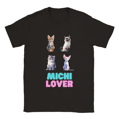 Camiseta unisex estampado de gato 