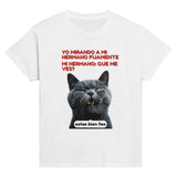 Camiseta Junior Unisex Estampado de Gato "Sarcasmo Felino" Michilandia | La tienda online de los fans de gatos