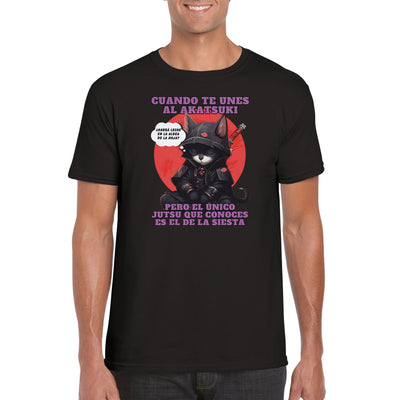 Camiseta unisex estampado de gato 