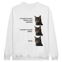 Sudadera Unisex Estampado de Gato "Gente" Michilandia | La tienda online de los fans de gatos