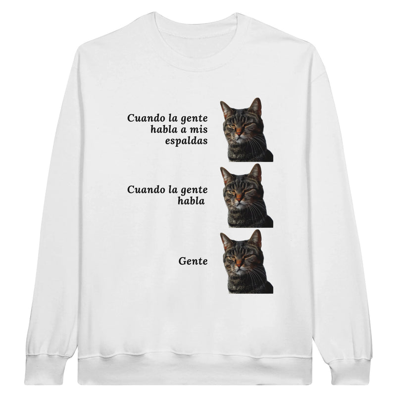 Sudadera Unisex Estampado de Gato "Gente" Michilandia | La tienda online de los fans de gatos