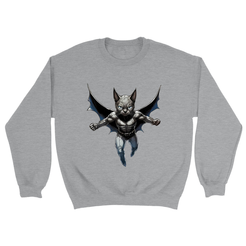 Sudadera unisex estampado de gato "Dark Hero" Gelato