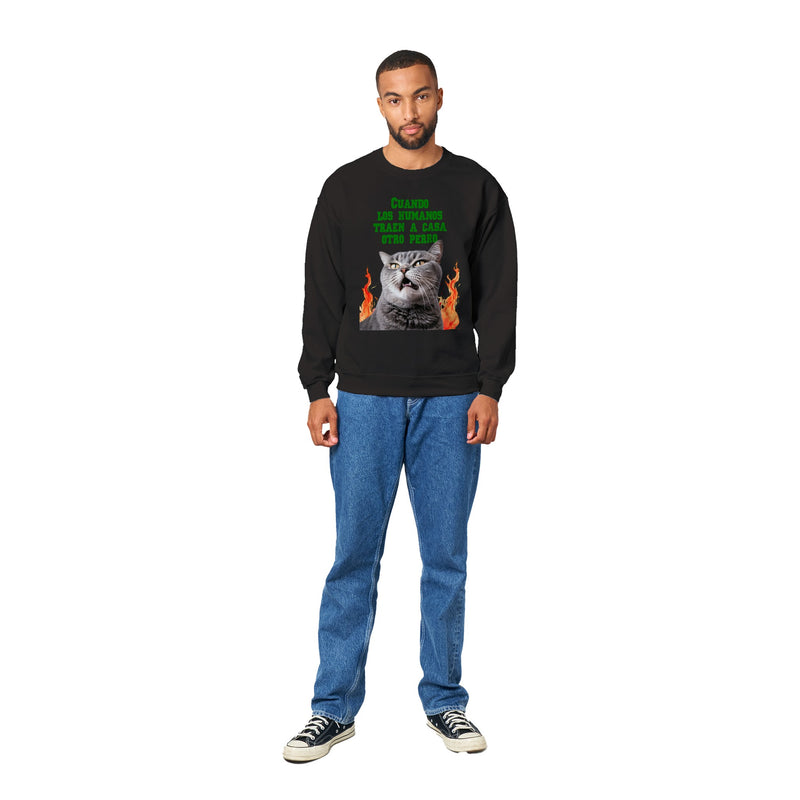 Sudadera unisex estampado de gato "¿Otro perro?" Gelato