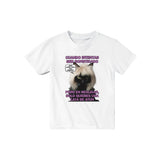 Camiseta Junior Unisex Estampado de Gato "Elegancia Gatuna" Michilandia | La tienda online de los fans de gatos