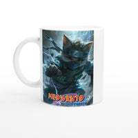 Taza Blanca con Impresión de Gato 