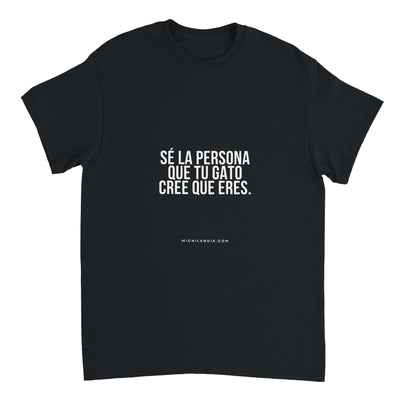 Camiseta Unisex Estampado de Gato "Inspiración Gatuna" Michilandia | La tienda online de los fans de gatos