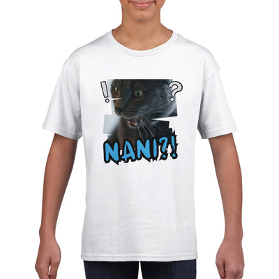 Camiseta Junior Unisex Estampado de Gato 