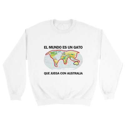 Sudadera de cuello redondo unisex clásica Michilandia | La tienda online de los fans de gatos