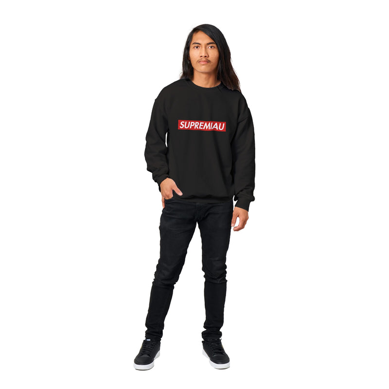 Sudadera Unisex Estampado "Supremiau" Michilandia | La tienda online de los fans de gatos