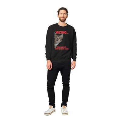 Sudadera Unisex Estampado de Gato "Emergencia Felina" Michilandia | La tienda online de los fans de gatos