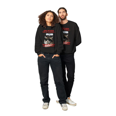 Sudadera Unisex Estampado de Gato "Amanecer Grumpy" Michilandia | La tienda online de los fans de gatos