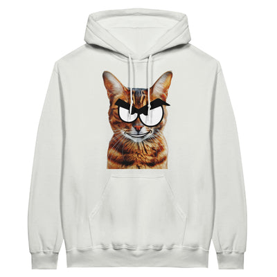 Sudadera con Capucha Unisex Estampado de Gato "Bengala Malicioso" Michilandia