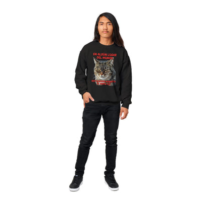 Sudadera Unisex Estampado de Gato "Mirada Inquisitiva" Michilandia | La tienda online de los fans de gatos