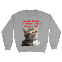 Sudadera Unisex Estampado de Gato "Mirada Culpable" Michilandia | La tienda online de los fans de gatos