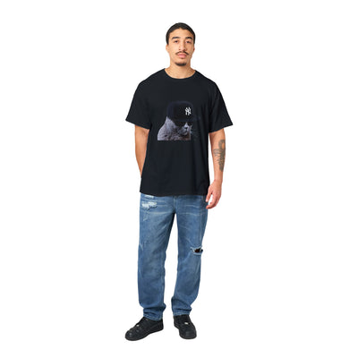 Camiseta Unisex Estampado de Gato "El Swag" Michilandia | La tienda online de los fans de gatos