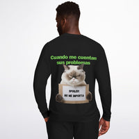 Sudadera Deportiva unisex estampado de gato "Desinterés Felino" Subliminator