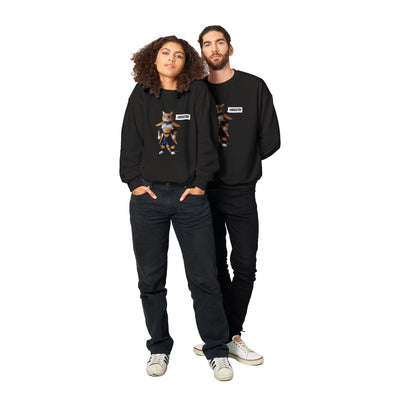 Sudadera Unisex Estampado de Gato "Vegeta Gatuno" Michilandia