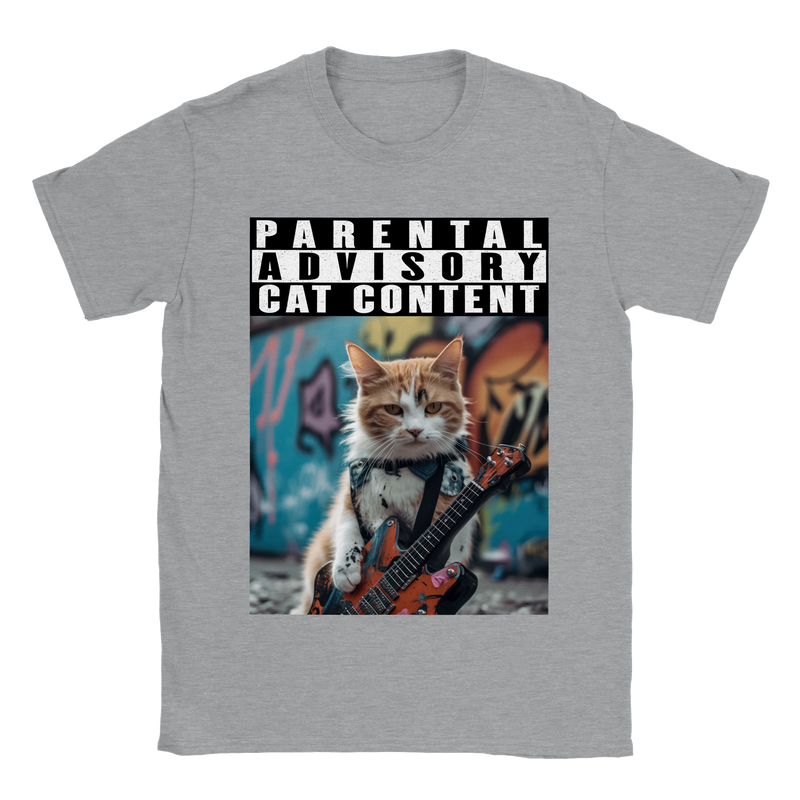 Camiseta unisex estampado de gato "Michi Rockstar" Gelato