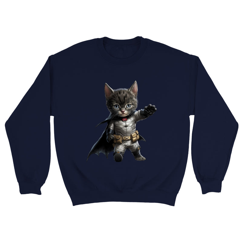 Sudadera unisex estampado de gato "Dynamic Dark Knight" Gelato