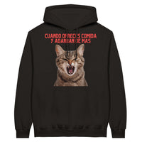 Sudadera con Capucha Unisex Estampado de Gato 