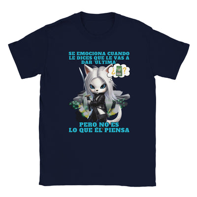 Camiseta unisex estampado de gato "Ultima?" Michilandia | La tienda online de los amantes de gatos