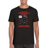 Camiseta unisex estampado de gato "El Ninja de las Galletas"