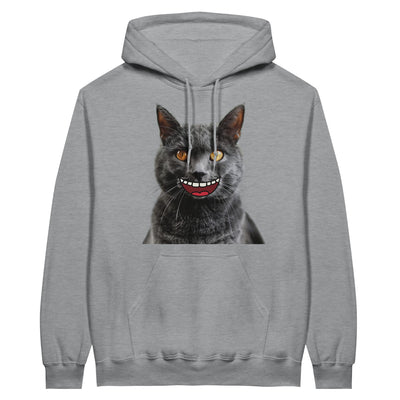 Sudadera con Capucha Unisex Estampado de Gato "Sonrisa Cartoon" Michilandia