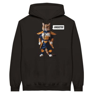 Sudadera con Capucha Unisex Estampado de Gato 