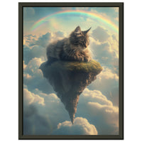 Póster Semibrillante de Gato "Isla de la Tranquilidad" Michilandia | La tienda online de los fans de gatos
