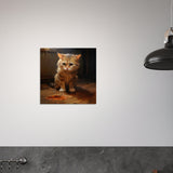 Panel de madera impresión de gato "Michi enfermo"