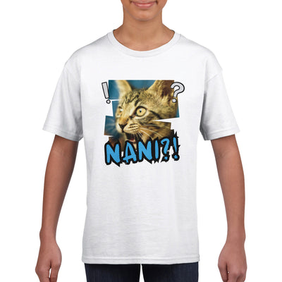 Camiseta Junior Unisex Estampado de Gato 