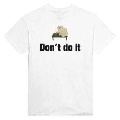 Camiseta Unisex Estampado de Gato "Don't do it" Michilandia | La tienda online de los fans de gatos