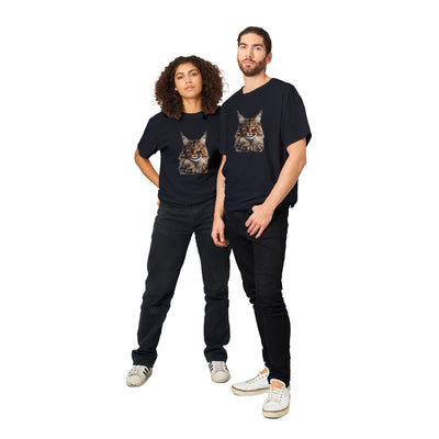 Camiseta Unisex Estampado de Gato "Sonrisa de Maine Coon" Michilandia