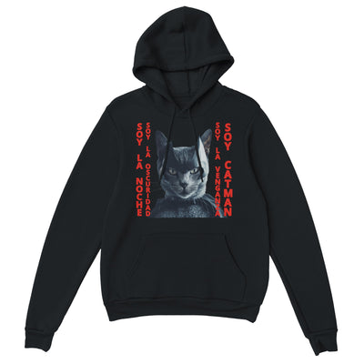 Sudadera con Capucha Unisex Estampado de Gato "El Caballero Gatuno" Michilandia