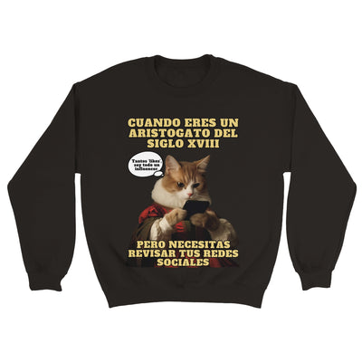 Sudadera Unisex Estampado de Gato 