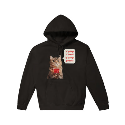 Sudadera con Capucha Unisex Estampado de Gato "Gelatina" Michilandia