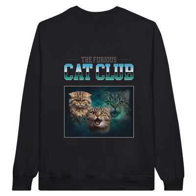 Sudadera Unisex Estampado de Gato 